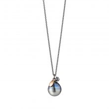 Silber Collier mit Perle und Diamant von Gellner bei Juwelier Fridrich in München