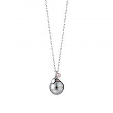 Silber Collier mit Perle und Diamant von Gellner bei Juwelier Fridrich in München