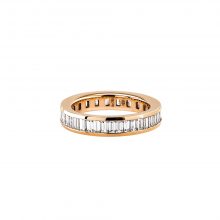 Roségold Ring mit Baguette Diamanten von Hans D. Krieger bei Juwelier Fridrich in München