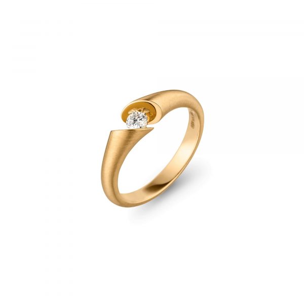 Gelbgold CALLA Solitär Ring von Schaffrath bei Juwelier Fridrich in München