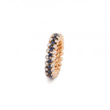 Brevetto Roségold Multi Size Ring mit Brillanten und Saphiren von Serafino Consoli bei Juwelier Fridrich in München