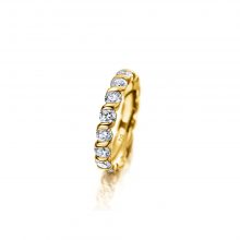 Gelbgold Memoire Ring mit Brillanten vollausgefasst von Meister bei Juwelier Fridrich in München